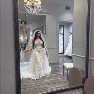 Martina Liana OVERSKIRT only option ***bridal size 12 US 8